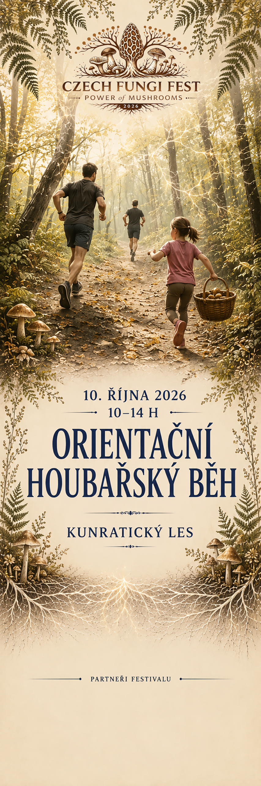 CFF - HOUBAŘSKÝ BĚH Největší houbařský festival v ČR CZECH FUNGI FEST CFF HOUBARSKY BEH scaled