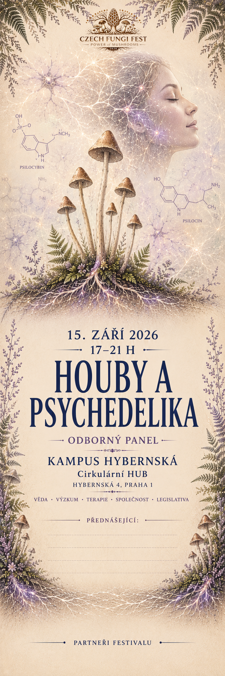 CFF - HOUBY A PSYCHEDELIKA Největší houbařský festival v ČR CZECH FUNGI FEST CFF HOUBY A PSYCHEDELIKA 1
